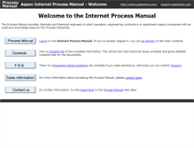 Tablet Screenshot of internet.processmanual.com